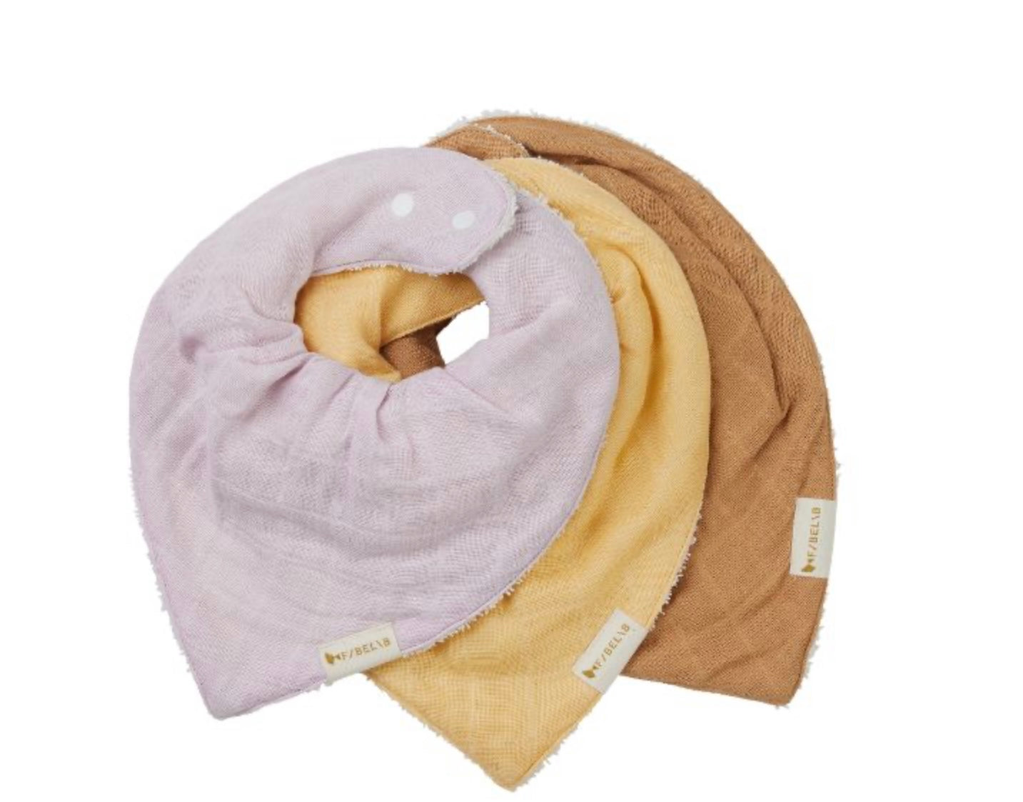 Fabelab | Organic Bandana Bibs - 3 Pack