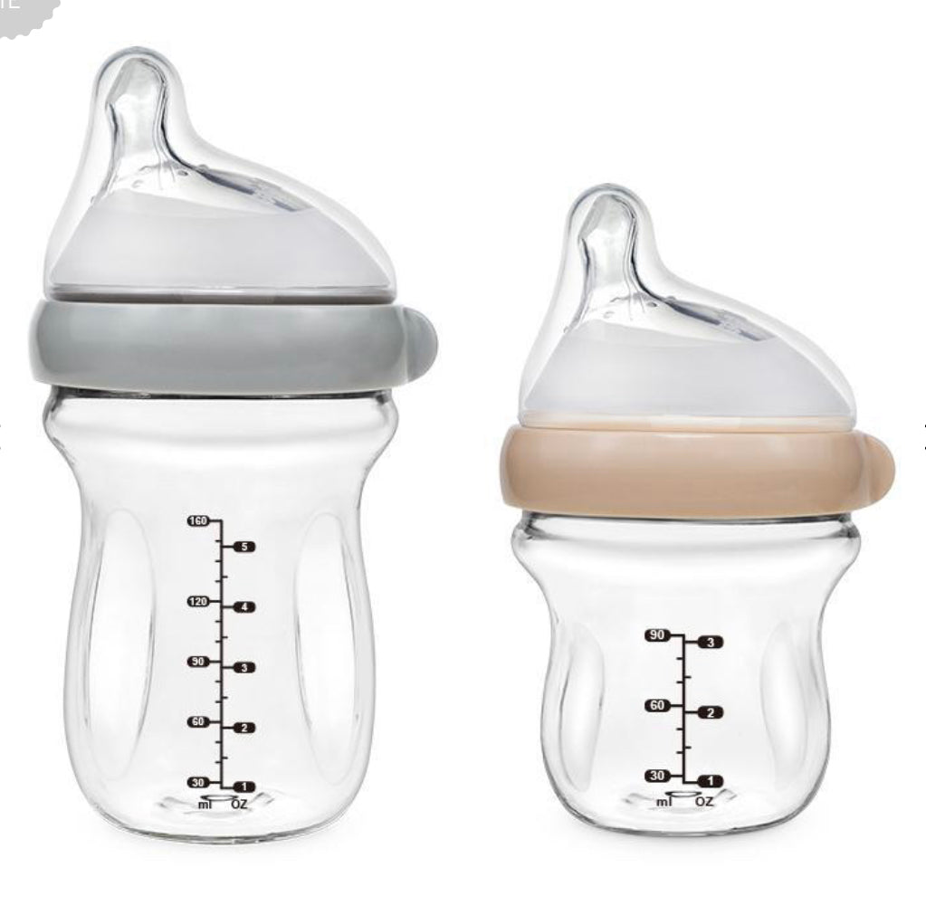 Glass baby bottle