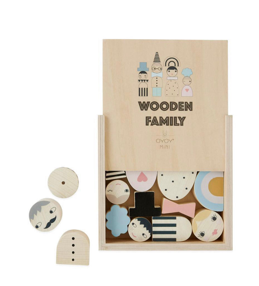 Wooden Family Bricks