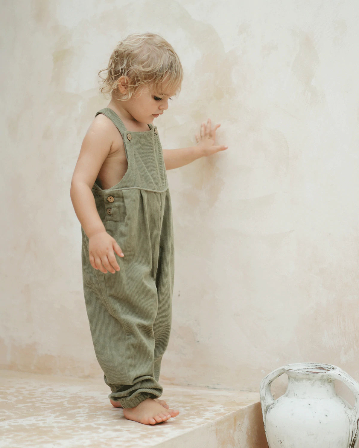 Xanthe Overalls Olive Cord