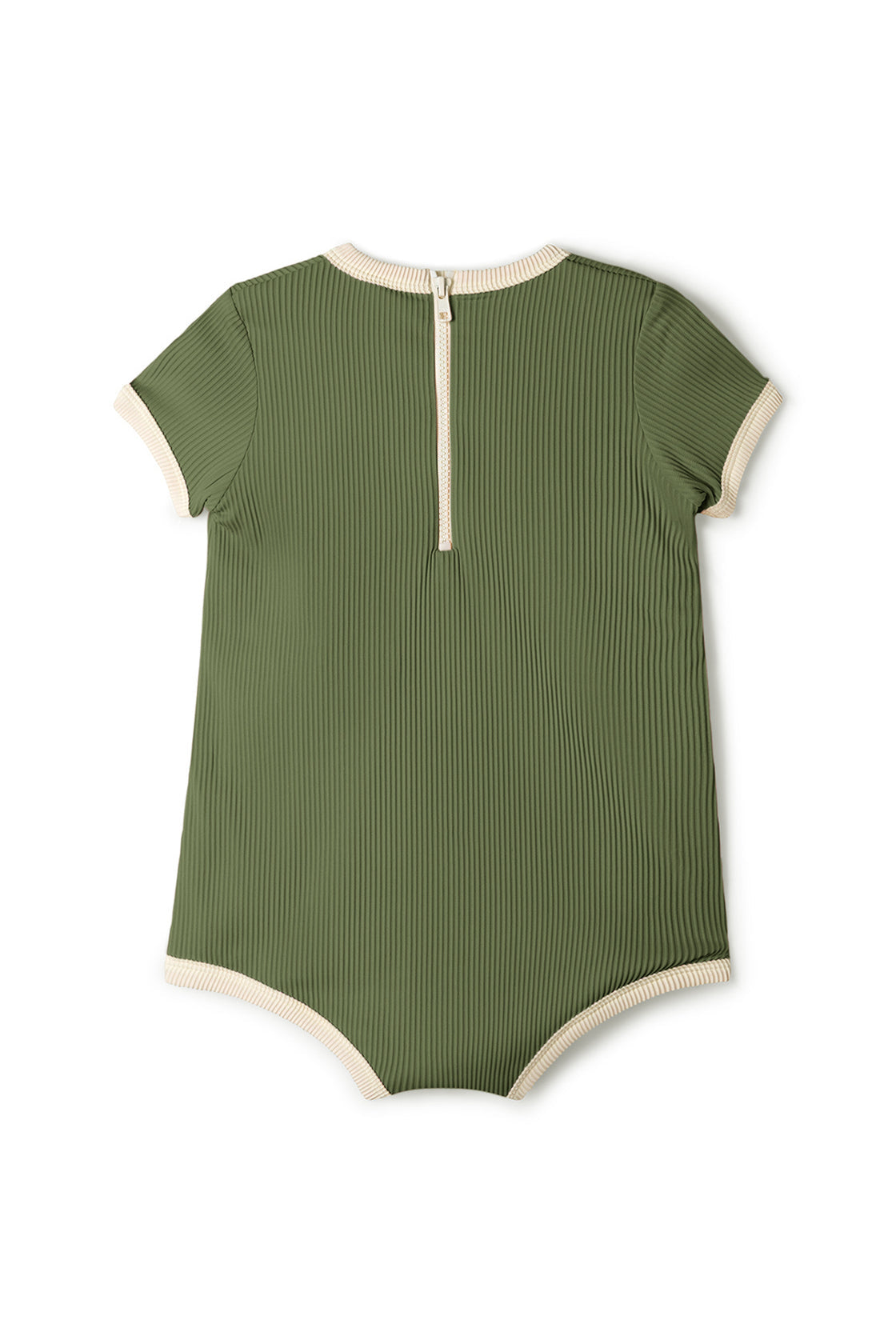 Mini Rib Onesie - Khaki