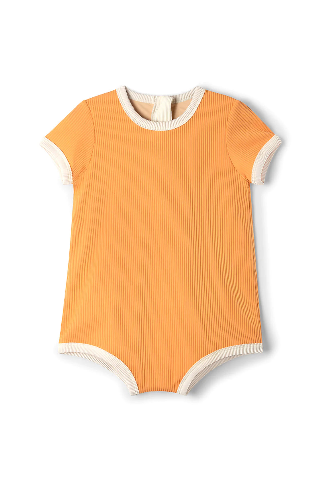 Mini Rib Onesie Tangerine