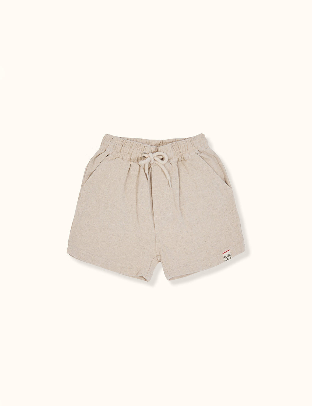 Noah linen cotton shorts- Bone