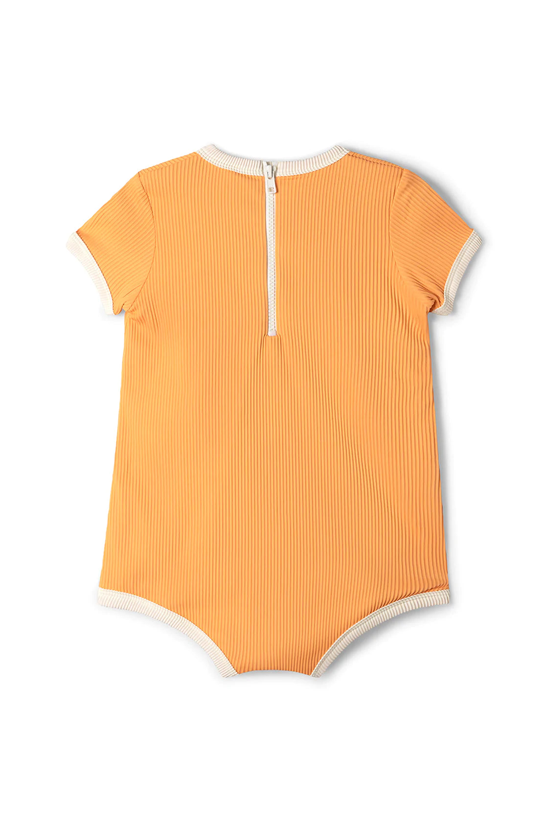 Mini Rib Onesie Tangerine