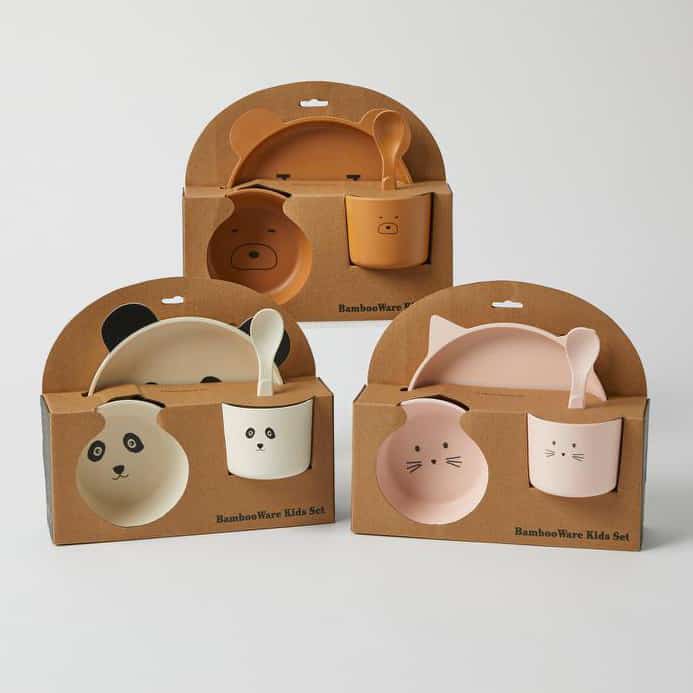 Animal Bamboo Dinner Set