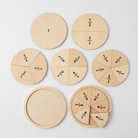 Wooden Fraction puzzle