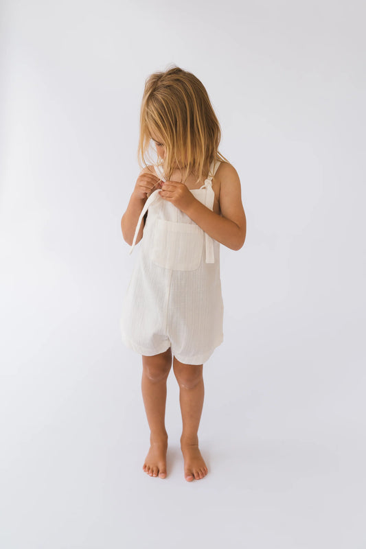 Illourra - Short Overalls | White