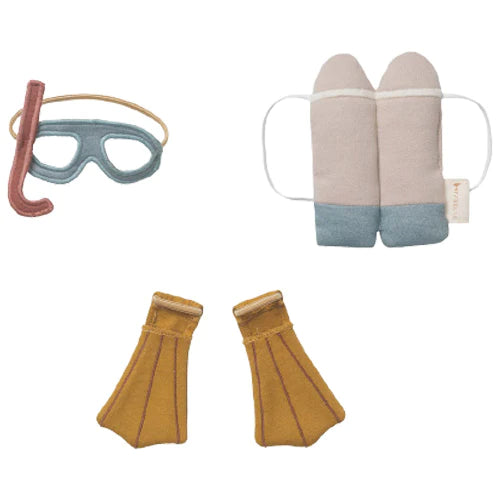 Doll costume - scuba set